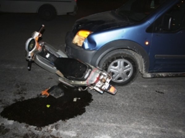 Motor Kazası Bir Yaralı 