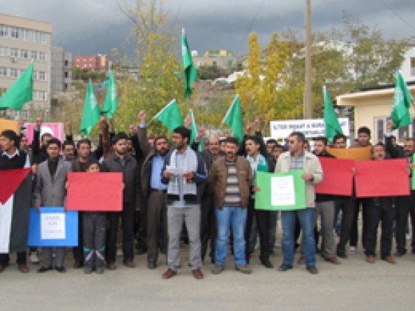 Şırnak'ta İsrail Vahşeti Telin Edildi