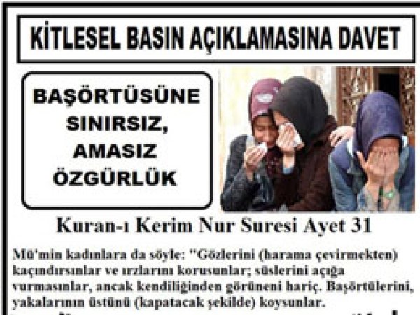 Siverek Başörtü Yasağını Protesto Edecek