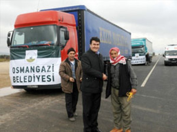 Osmangazi Yardımları Kilis'e Ulaştı