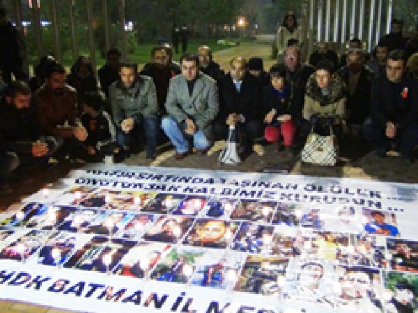 Roboski için Mumlu Basın Açıklaması