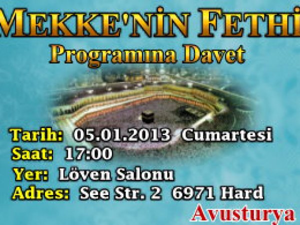 Mekke'nin Fethi Programına Davet