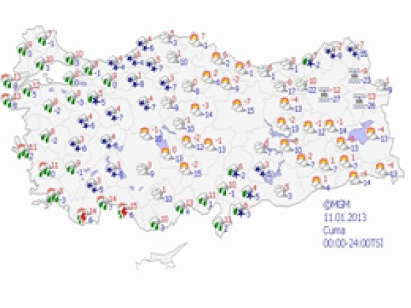 Kuvvetli Buzlanma ve Don Olayı Uyarısı