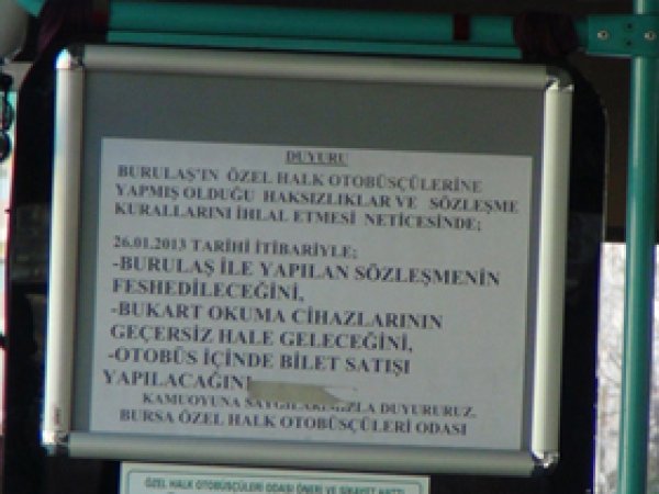 Bursa Ulaşımında İhtilaf Devam Ediyor