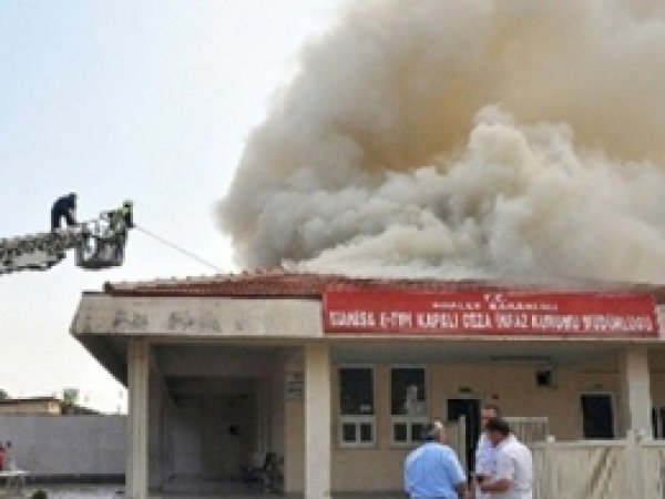 Manisa Cezaevinde Yangın