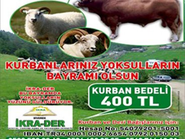 Siverek İkra-Der'den Kurban Kampanyası