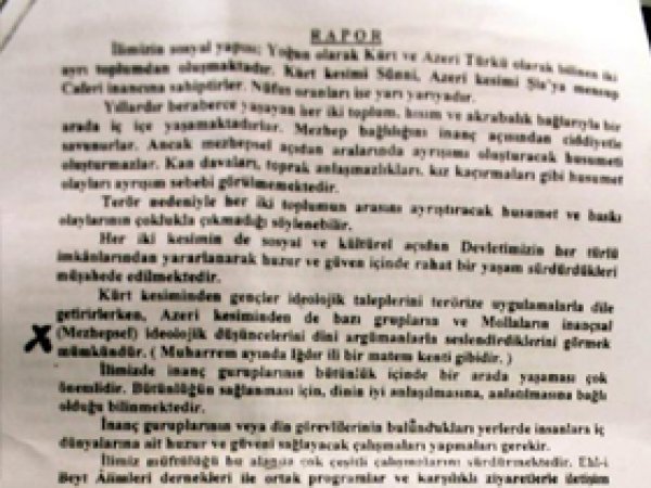 'Iğdır Caferi Raporu'na Soruşturma