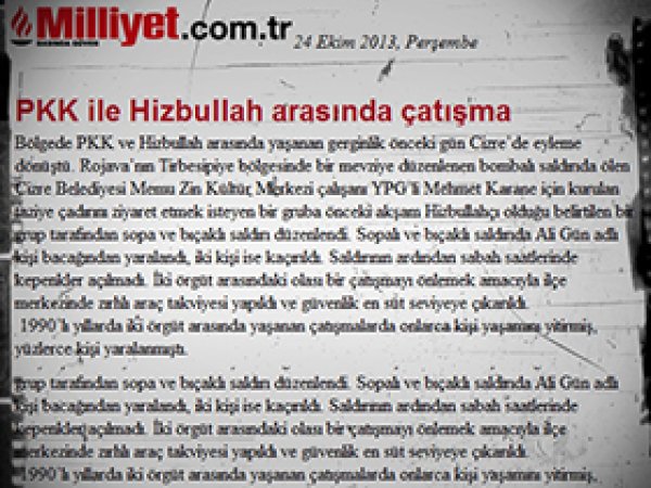 Milliyet: PKK ile Hizbullah Arasında Çatışma