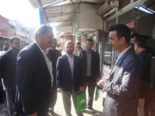 HÜDA PAR Kahta Teşkilatı Esnaf Ziyaretinde  