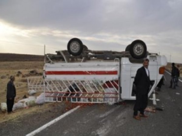 Biber Yüklü Pikap Kaza Yaptı: 1 Ölü, 8 Yaralı 