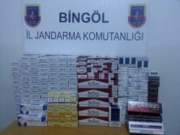 Bingöl'de Kaçak Sigara Ele Geçirildi 
