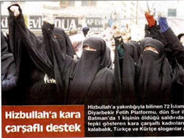 'Hizbullah’a Kara Çarşaflı Destek'