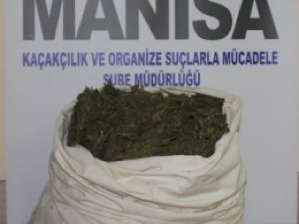 Manisa'da Kaçak Sigara ve Esrar Ele Geçirildi 