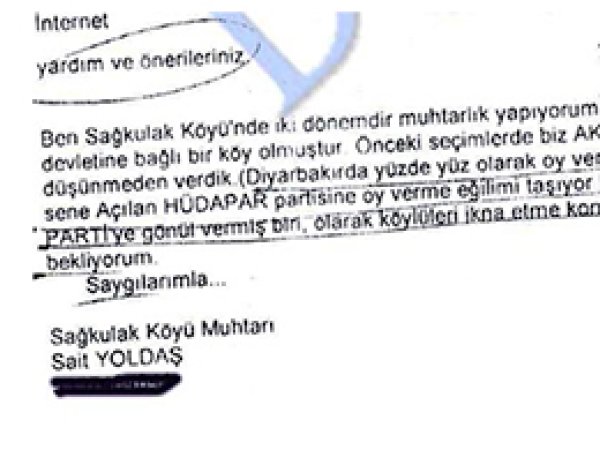 HÜDA PAR'a Karşı AKİM'den Yardım İstedi