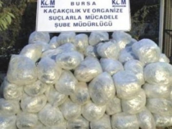 Bursa'da 1.5 Ton Esrar Yakalandı
