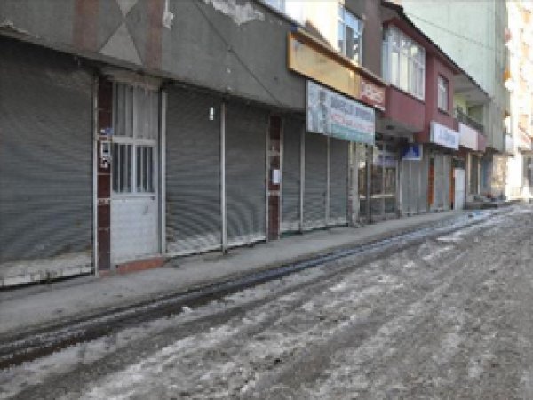 Yüksekova'da Kepenk Kapatma Eylemi