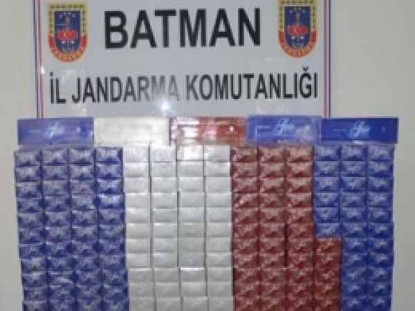 Kozluk'ta Kaçak Sigara Ele Geçirildi  
