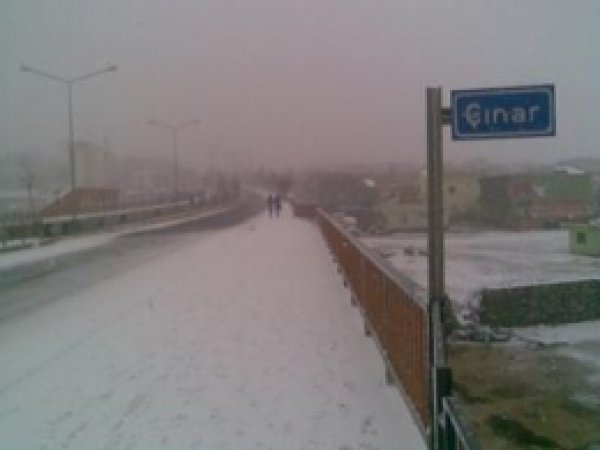 Çınar'da Okullar Tatil Edildi  