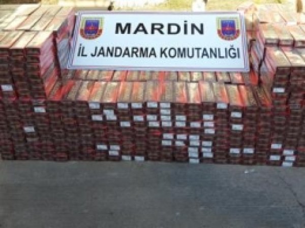 Mardin'de 3 Bin Paket Kaçak Sigara Yakalandı 