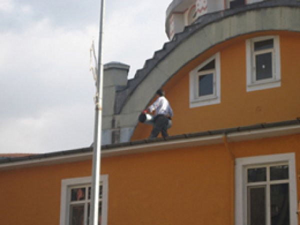 Kovancılar Merkez Camii Çatısında Tadilat