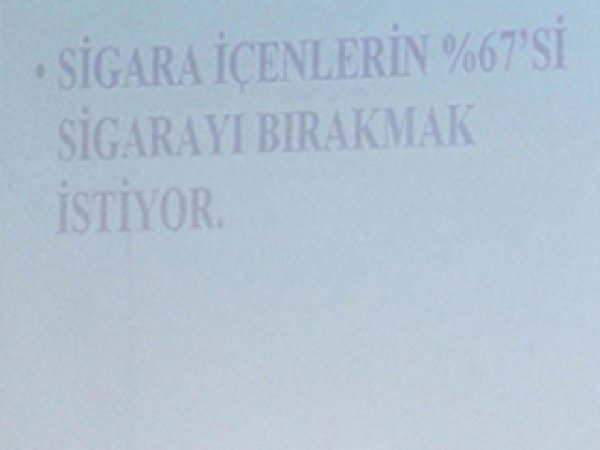 İzmir'de Sigarayı Bırakma Semineri