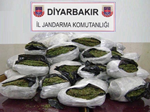 Diyarbakır'da 202 Kilogram Esrar Ele Geçirildi