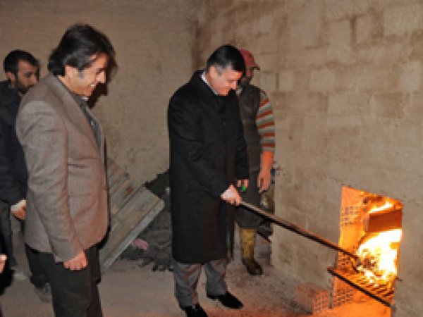 Tuğla Fabrikası'nın Ateşini Vali Arslan Yaktı