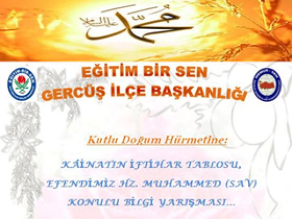 Gercüş Eğitim Bir Sen'den Kutlu Doğum Bilgi Yarışması