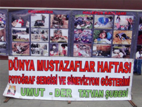 Tatvan'da 'Dünya Mustazaflar Haftası' Resim Sergisi