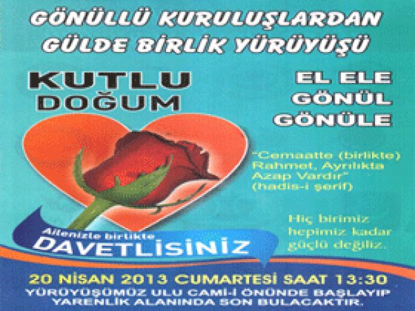 Tarsus'ta "Kutlu Doğum Yürüyüşü" Yapılacak