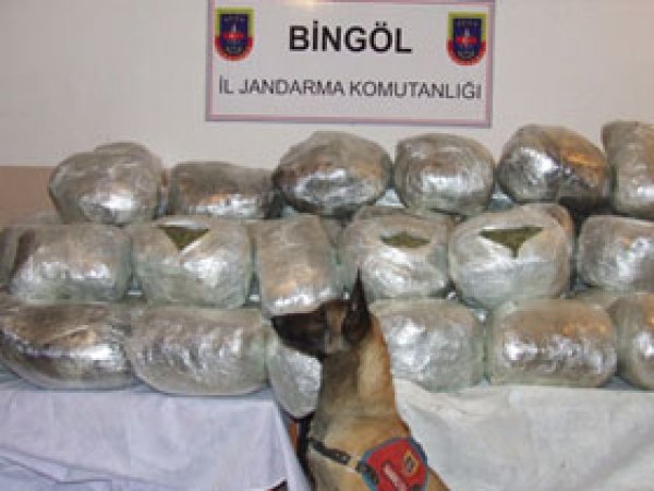 Bingöl'de Esrar Yakalandı