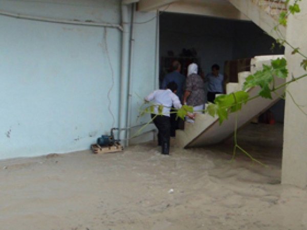 Nusaybin'de Evleri Su Bastı 