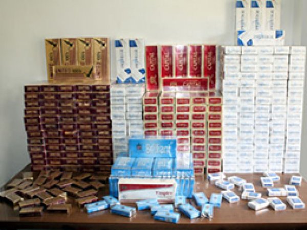 Ahmetli'de 11 Bin Paket Sigara Yakalandı