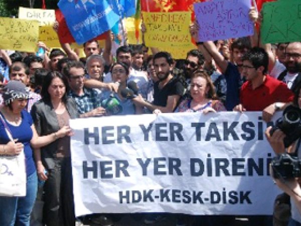 Diyarbakır'da 'Taksim' Protestosu