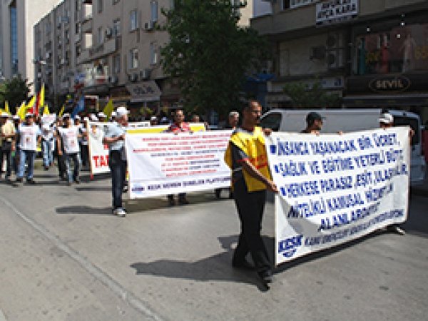 Mersin'de İş Bırakma Eylemi
