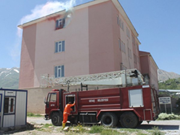 Hastanede Yangın Tatbikatı