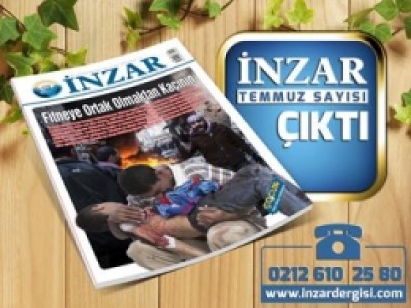 İnzar Dergisi Temmuz Sayısı Çıktı