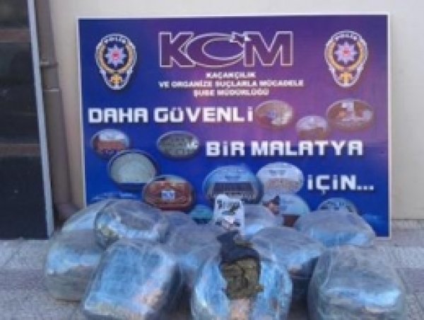 Malatya'da 109 Kilo Esrar Ele Geçirildi