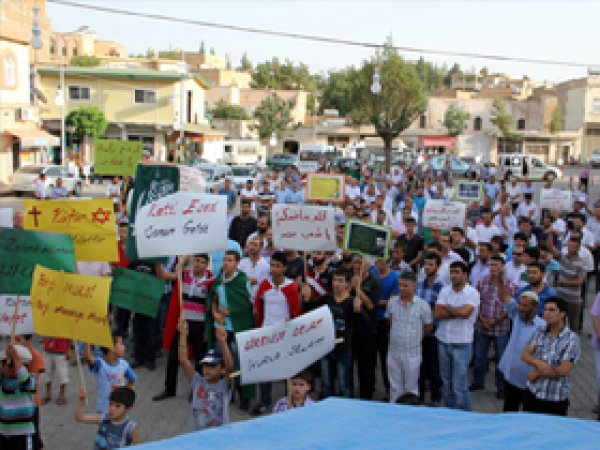 Midyat'ta İhvan ve Mursi'ye Destek Mitingi