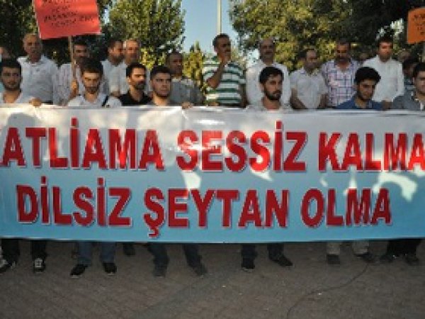 Batmanlılar Mısır'daki Katliamı Lanetledi