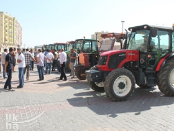 Kızıltepe'de Traktörlü Eylem 