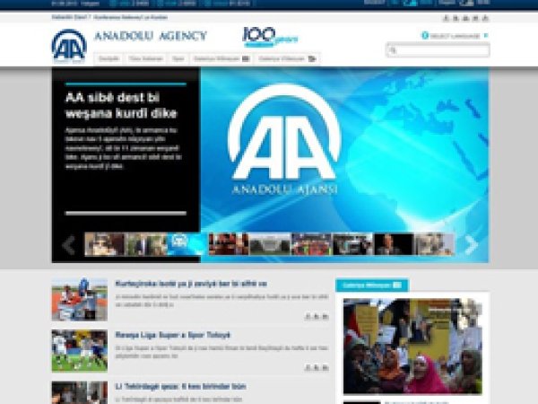 AA Kürtçe Yayına Başladı