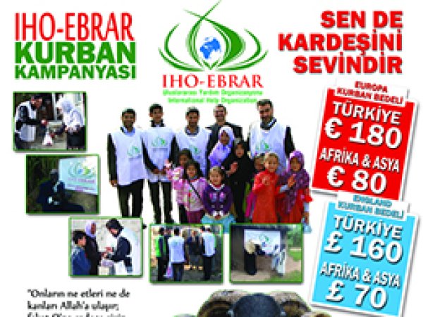 IHO-Ebrar 2013 Yılı Kurban Kampanyasını Başlattı