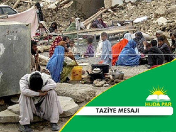 HÜDA PAR'dan Taziye Mesajı 