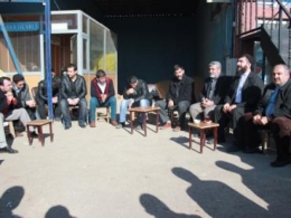 HÜDA PAR'dan Buğday Pazarı Esnafına Ziyaret 