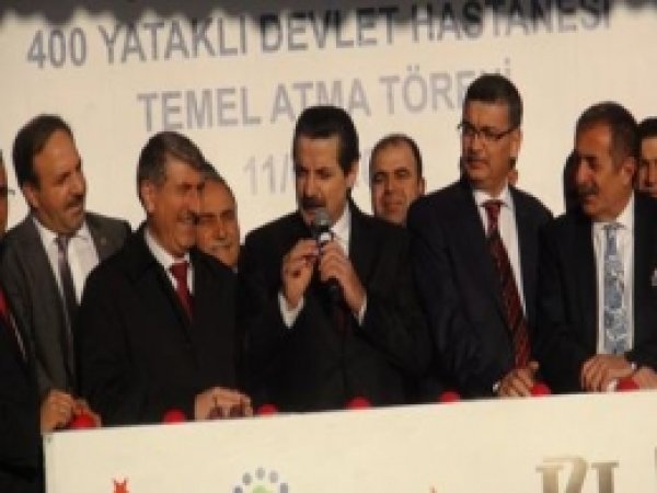 400  Yataklı  Hastanenin  Temeli  Atıldı, 1700 Yataklısı Yolda 
