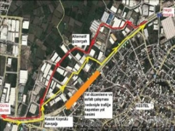 Bursa-Ankara Yolu Trafiğe Kapalı 