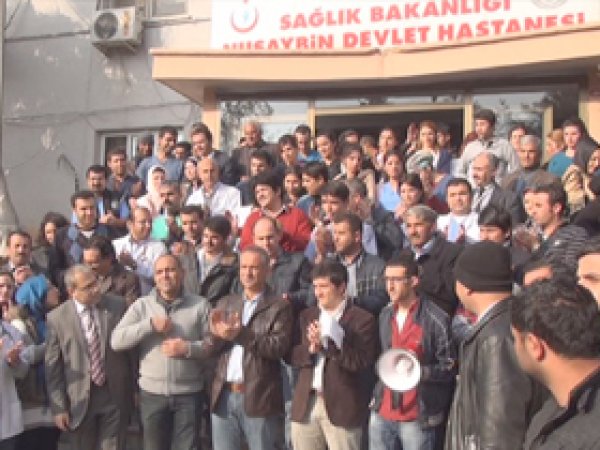 Nusaybin Devlet Hastanesinde İş Bırakma Eylemi 