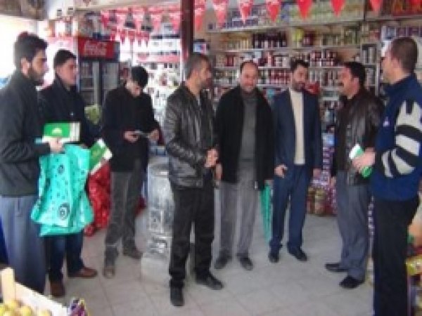 HÜDA PAR Adayı Saray'da Esnafı Ziyaret Etti 