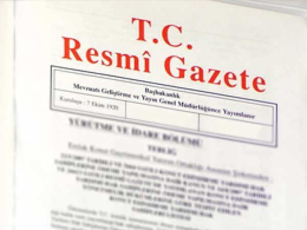 Tezkere Resmi Gazete'de Yayımlandı 